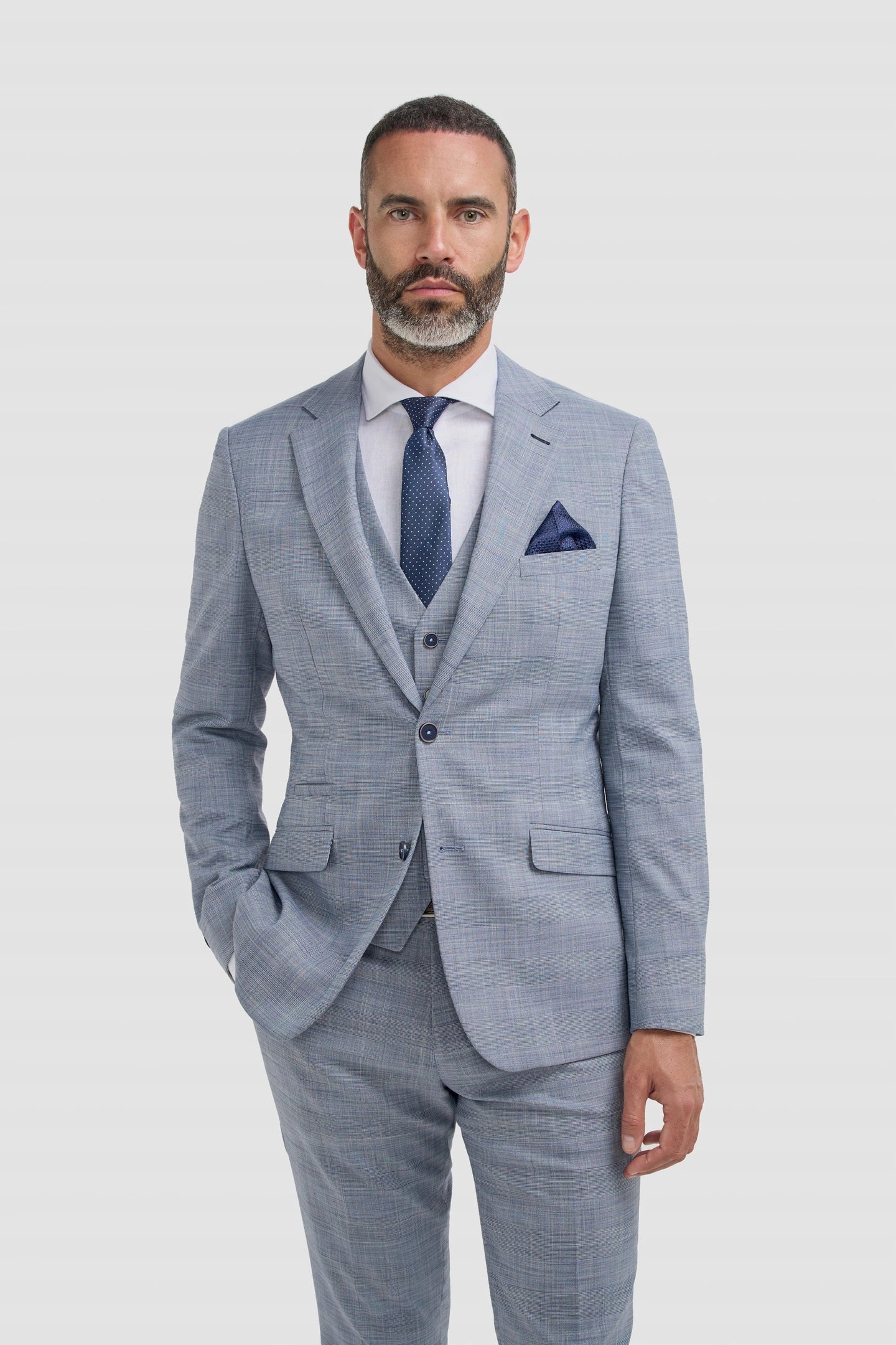 Camden - Moški moder karo blazer