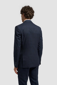 Caridi - Moški tvid temno moder blazer