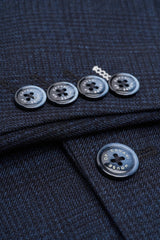 Caridi - Moški tvid temno moder blazer