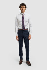 Caridi - Moške hlače iz tvida v temno modri barvi