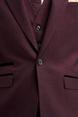 Caridi - Moški bordo karo blazer