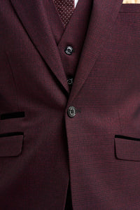Caridi - Moški bordo karo blazer