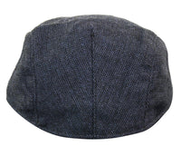 Klobuk Cavani Martez - moška dedkova kapa temno modra ravna kapa ribja kost Vintage Retro Del Boy Classic Gatsby Peaky Blinders