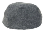 Moška ploska kapa Baker Boy 8 Panel Grandad Tweed Herringbone Grey Vintage