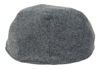 Moška ploska kapa Baker Boy 8 Panel Grandad Tweed Herringbone Grey Vintage
