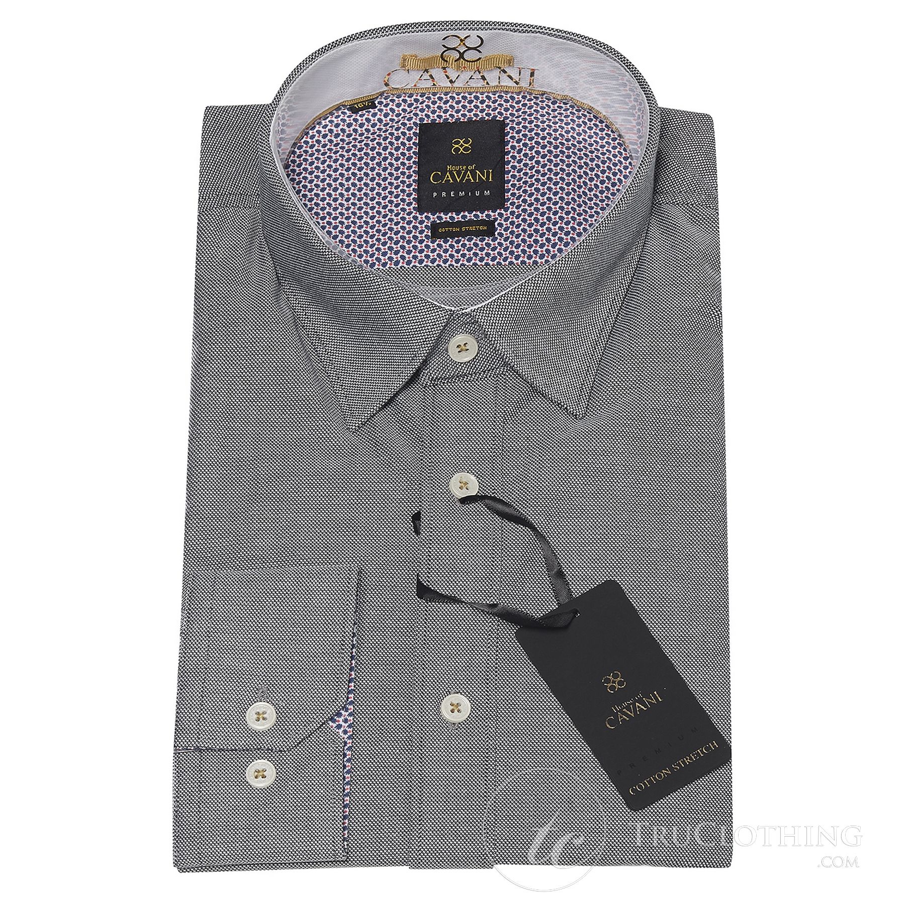 Cavani CV-65 - Moška bombažna raztegljiva elegantna majica - črna/modra/temno modra/roza/bela