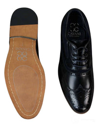 Moški elegantni, casual, retro čevlji Gatsby Brouges iz pravega usnja in semiša