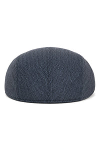 Klobuk Cavani Martez - moška dedkova kapa temno modra ravna kapa ribja kost Vintage Retro Del Boy Classic Gatsby Peaky Blinders