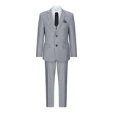 Fantovska 3-delna svetlo siva obleka, klasična poročna zabava, vintage krst