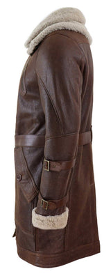 Moška 3/4 dolga jakna iz ovčje kože