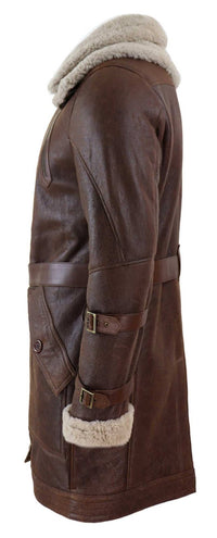 Moška 3/4 dolga jakna iz ovčje kože