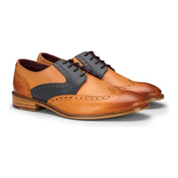 Moški čevlji brogue z vezalkami, klasični vintage, iz pravega usnja, rjave barve, rdeči, rjavi in rdeči