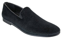 Elong DD0083 - Moški žametni brezrokavniki s paisley vzorcem, mokasini, elegantni, vinsko modri, črni