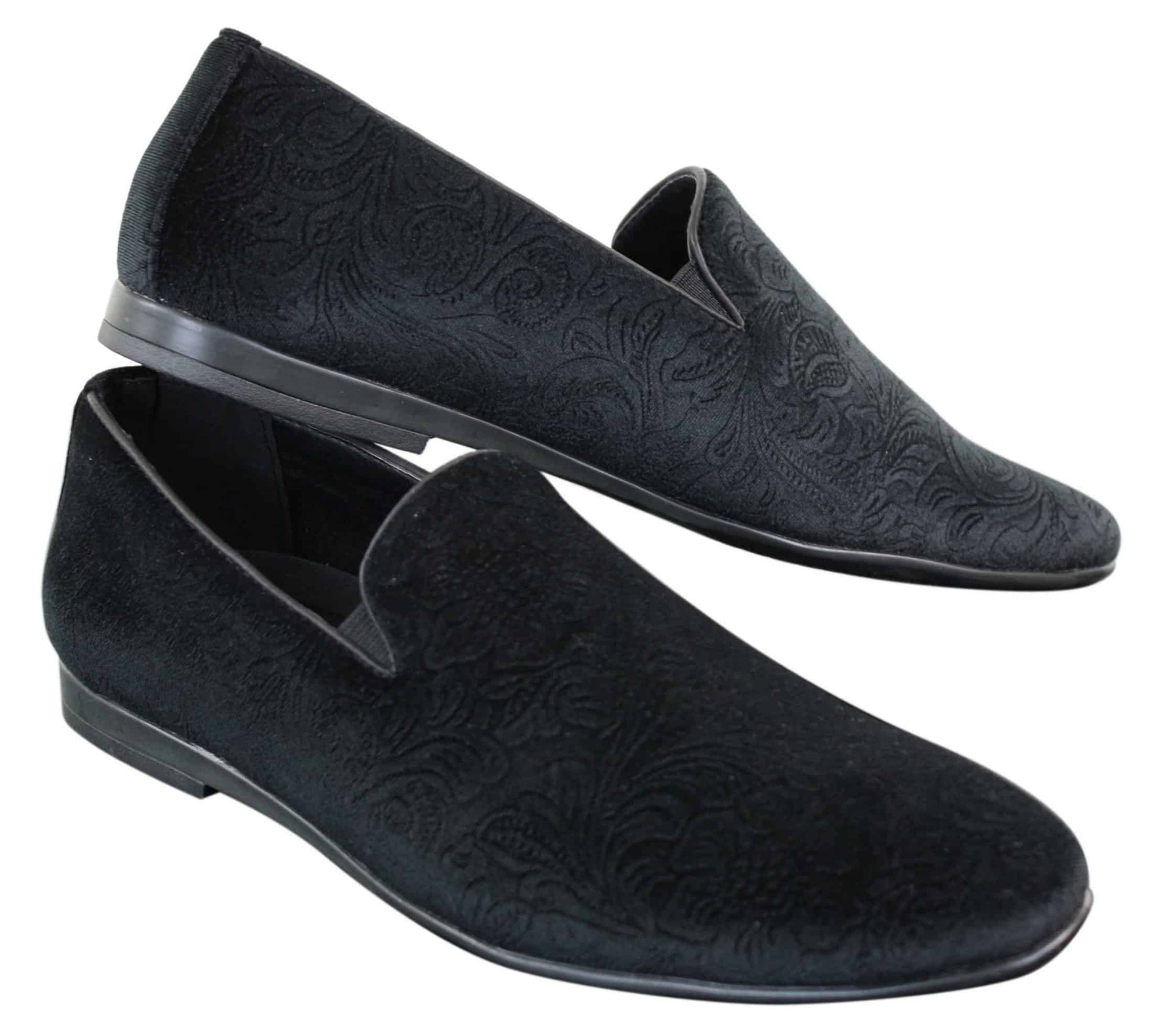 Elong DD0083 - Moški žametni brezrokavniki s paisley vzorcem, mokasini, elegantni, vinsko modri, črni