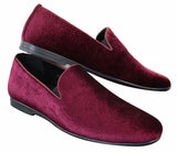 Elong DD0083 - Moški žametni brezrokavniki s paisley vzorcem, mokasini, elegantni, vinsko modri, črni
