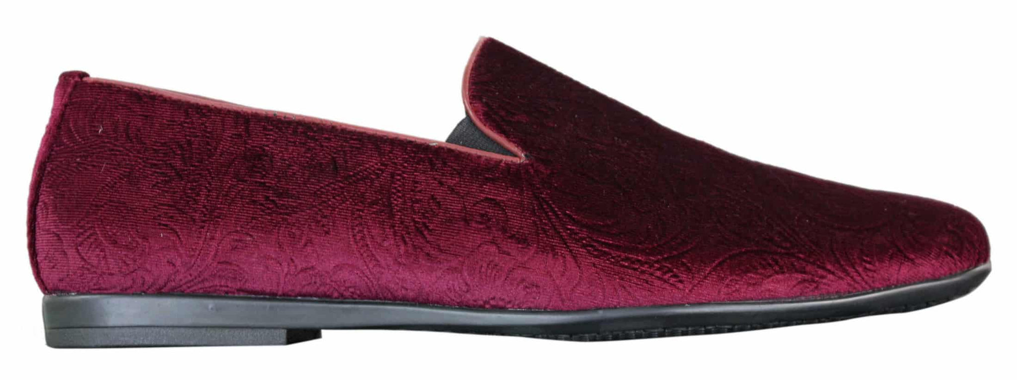 Elong DD0083 - Moški žametni brezrokavniki s paisley vzorcem, mokasini, elegantni, vinsko modri, črni