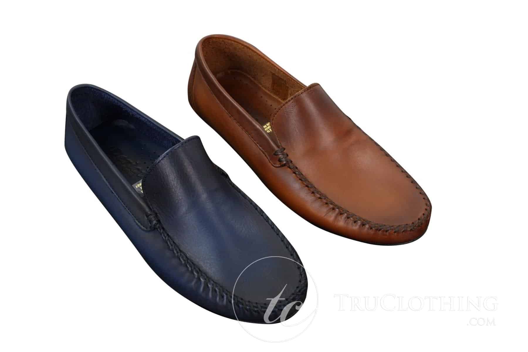 Moški usnjeni dizajnerski natikači brez rokavov, elegantni casual čevlji, vintage retro