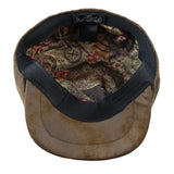 Moška 8-delna britvica Baker Boy Hat iz umetnega usnja Blinders Newsboy Flat Cap rjava