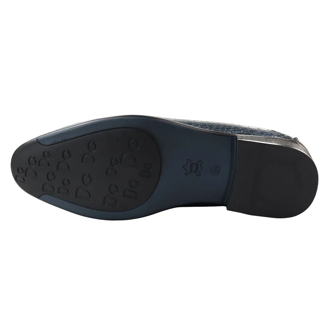 Moški formalni mornarsko modri mokasini brez rokavov