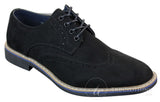 Elong EL0635 - Moški elegantni casual brogue iz semiš nubuk usnja