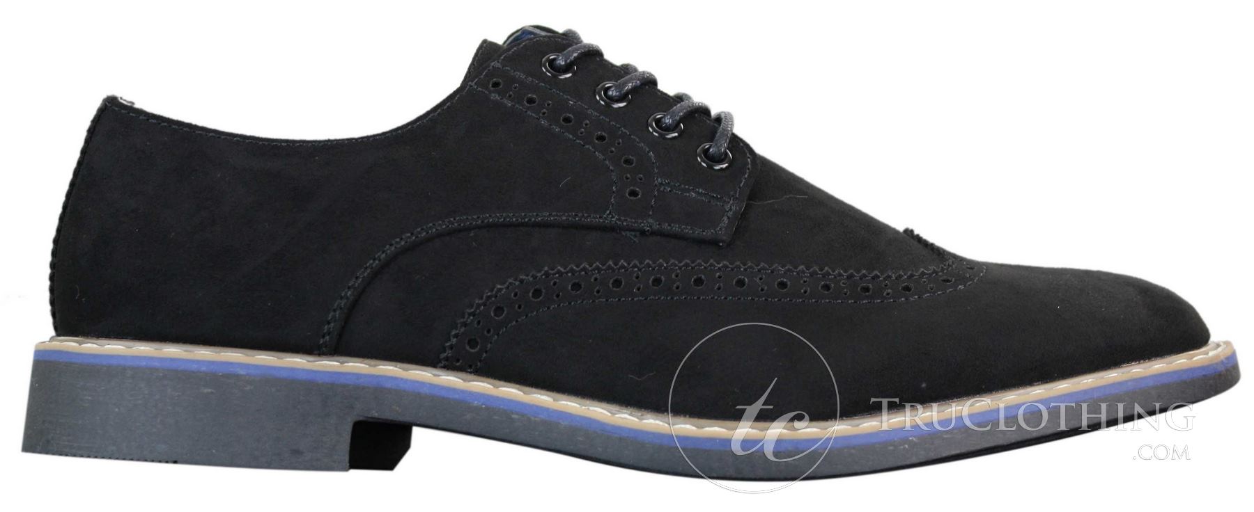 Elong EL0635 - Moški elegantni casual brogue iz semiš nubuk usnja