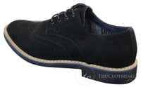 Elong EL0635 - Moški elegantni casual brogue iz semiš nubuk usnja
