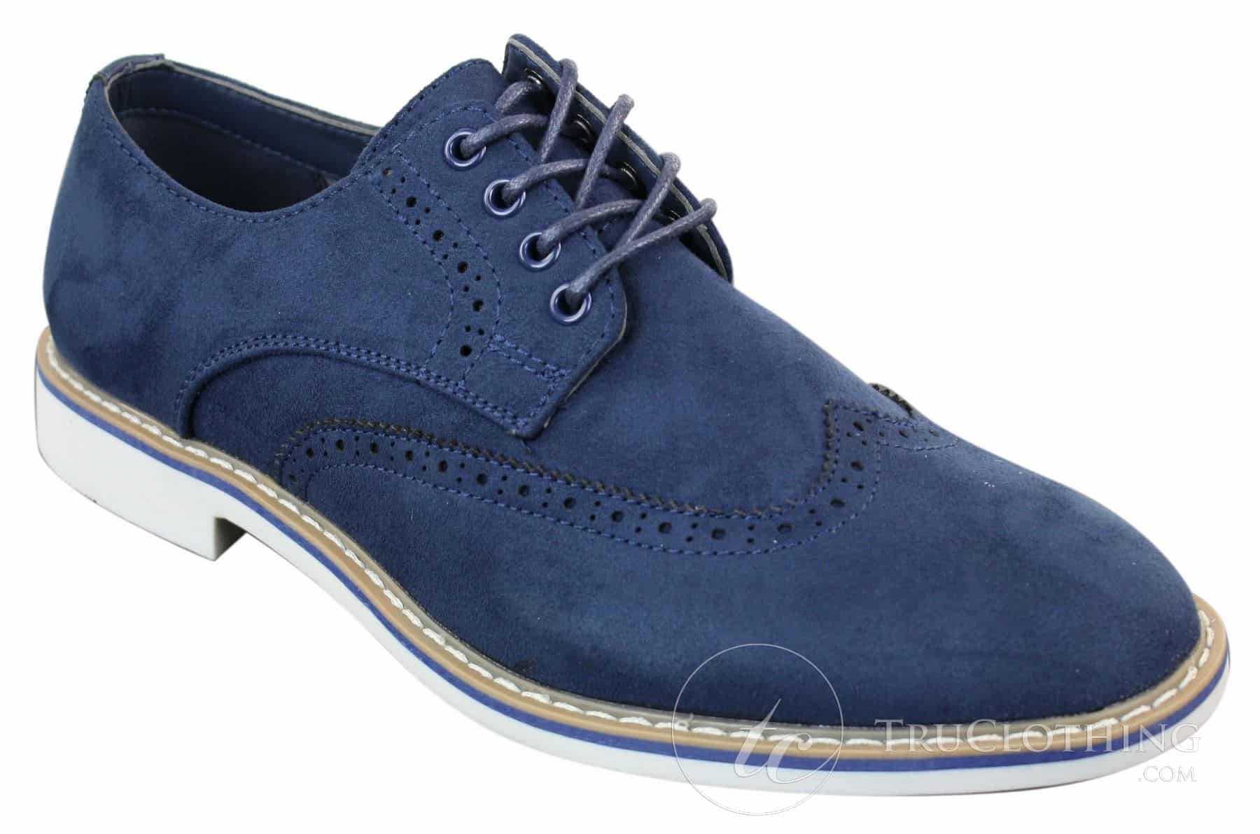 Elong EL0635 - Moški elegantni casual brogue iz semiš nubuk usnja