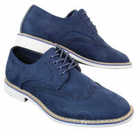 Elong EL0635 - Moški elegantni casual brogue iz semiš nubuk usnja