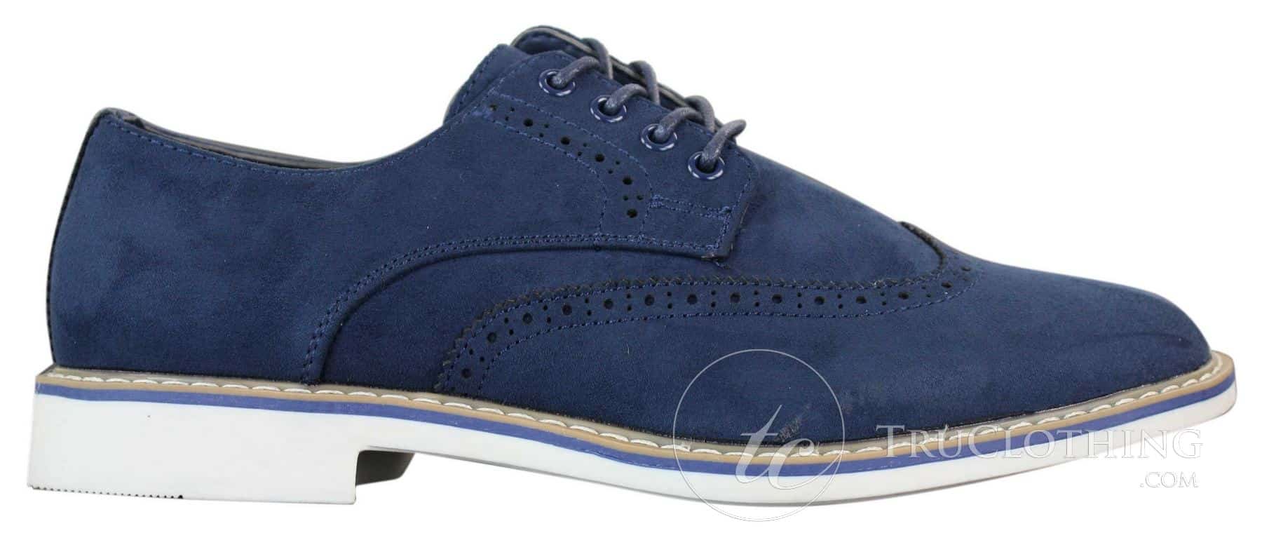 Elong EL0635 - Moški elegantni casual brogue iz semiš nubuk usnja