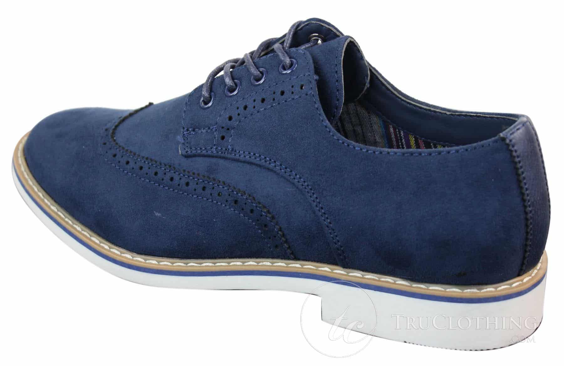 Elong EL0635 - Moški elegantni casual brogue iz semiš nubuk usnja