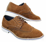 Elong EL0635 - Moški elegantni casual brogue iz semiš nubuk usnja