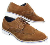 Elong EL0635 - Moški elegantni casual brogue iz semiš nubuk usnja