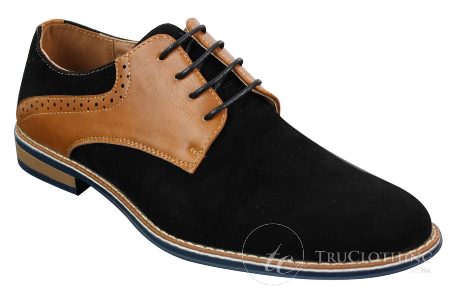 Elong K23 - Moški semiš usnjeni čevlji z vezalkami, elegantni, rjavi, udobni, z okroglim prstom