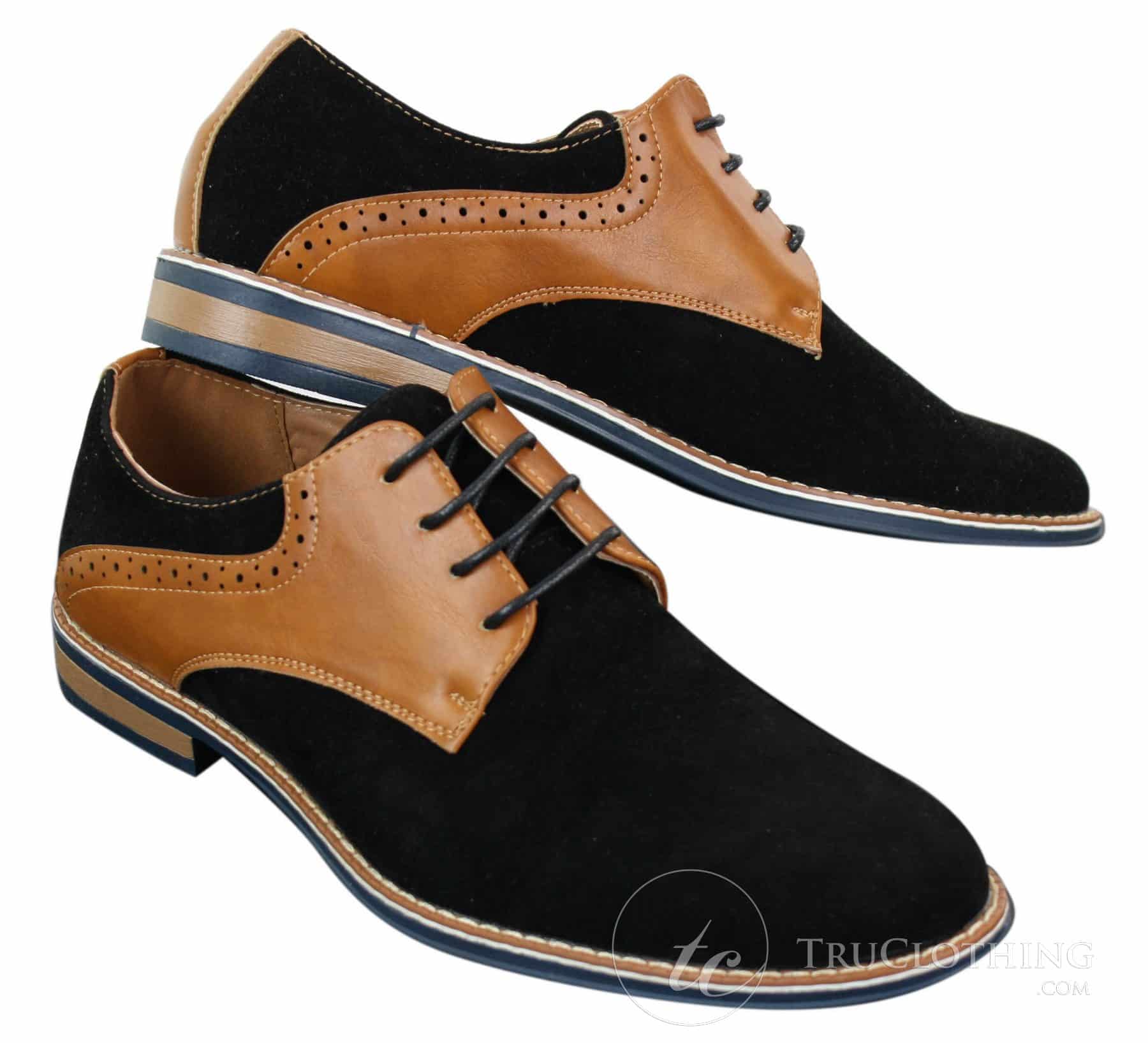 Elong K23 - Moški semiš usnjeni čevlji z vezalkami, elegantni, rjavi, udobni, z okroglim prstom