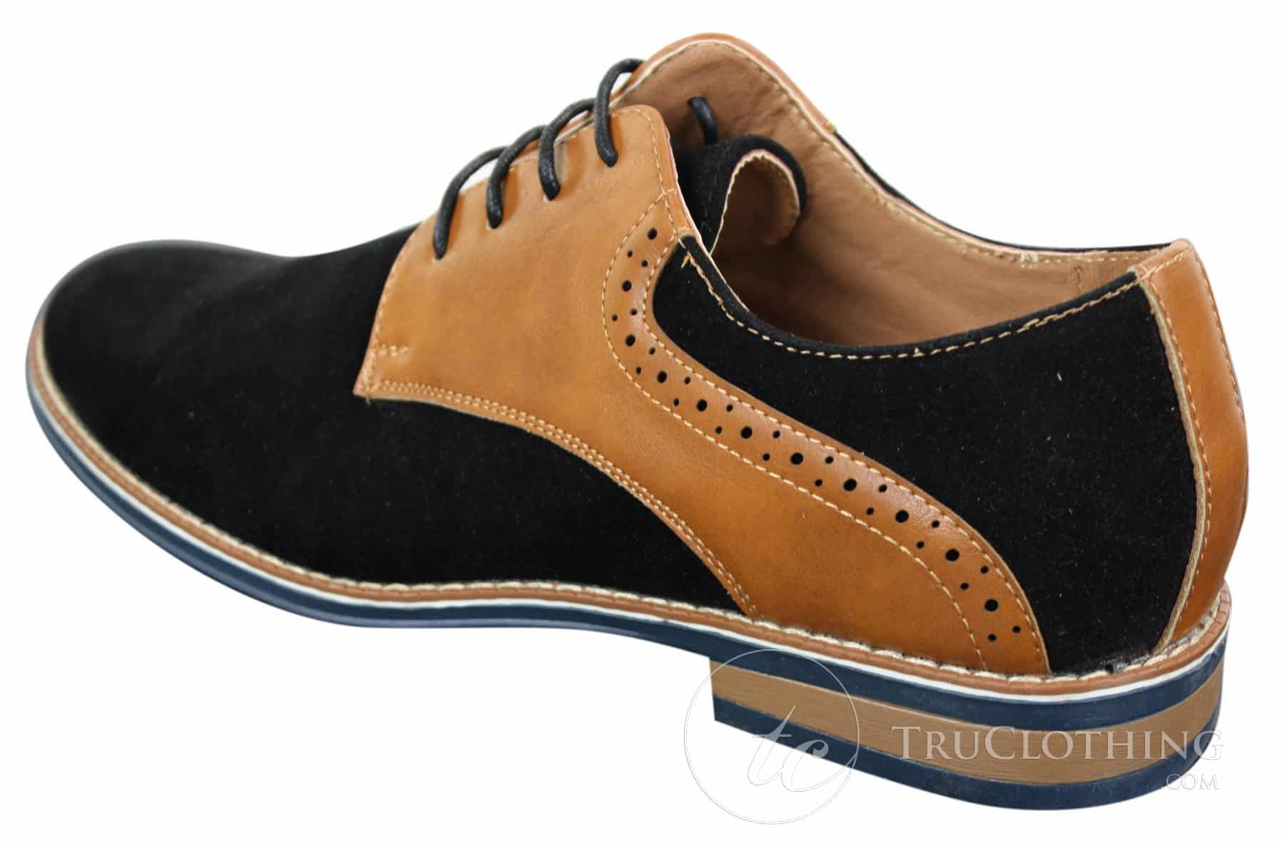 Elong K23 - Moški semiš usnjeni čevlji z vezalkami, elegantni, rjavi, udobni, z okroglim prstom