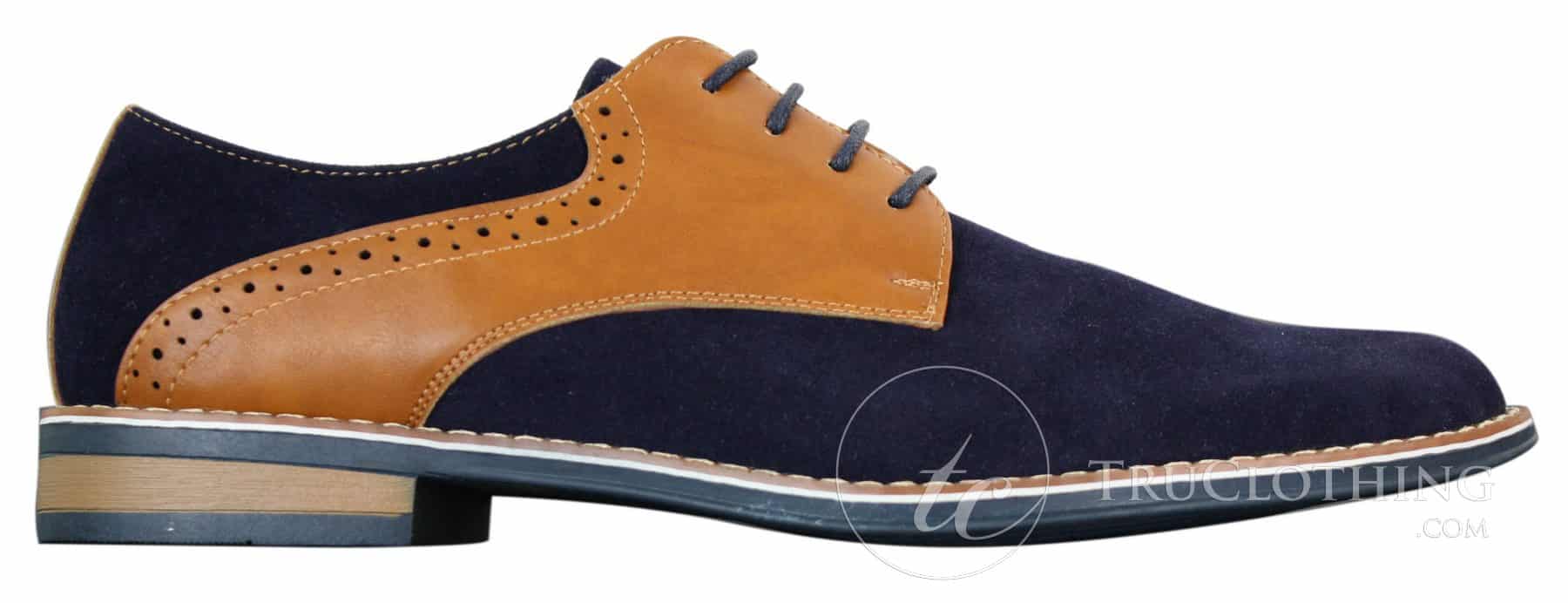 Elong K23 - Moški semiš usnjeni čevlji z vezalkami, elegantni, rjavi, udobni, z okroglim prstom