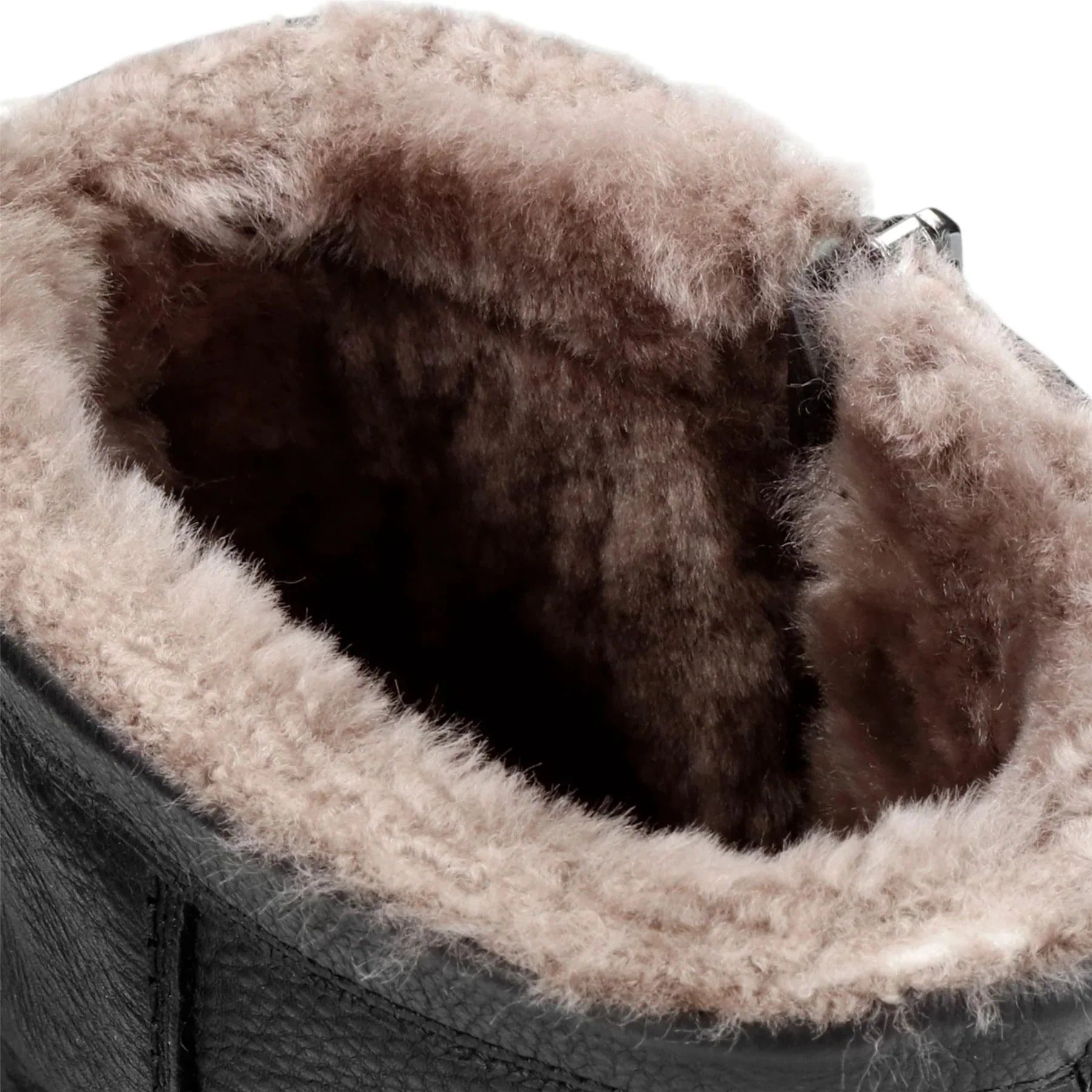 Fedro Igloo C3 - moški črni vodoodporni usnjeni gležnjarji