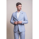 Fredrik - Moški svetlo moder poletni blazer