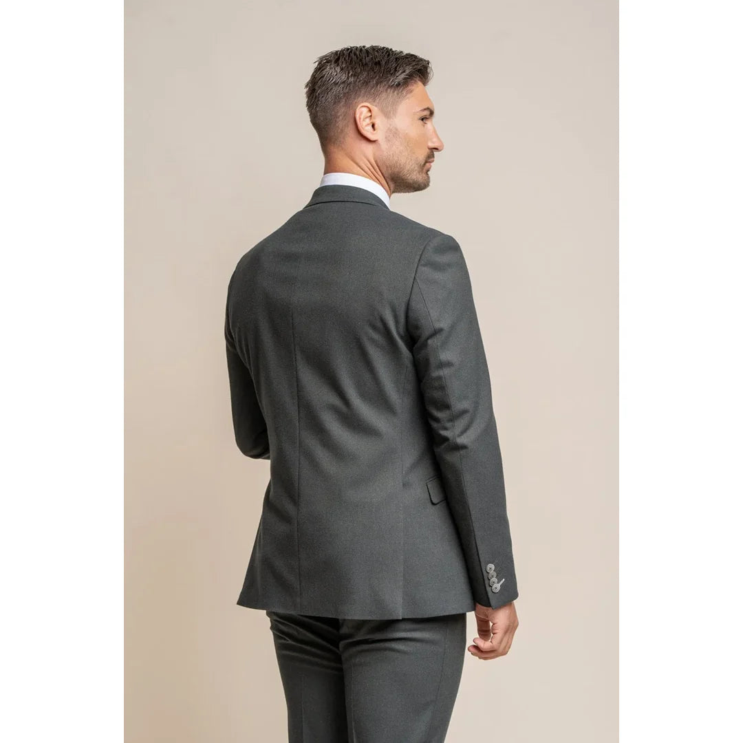 Furious - moški temno olivno modri svečani blazer