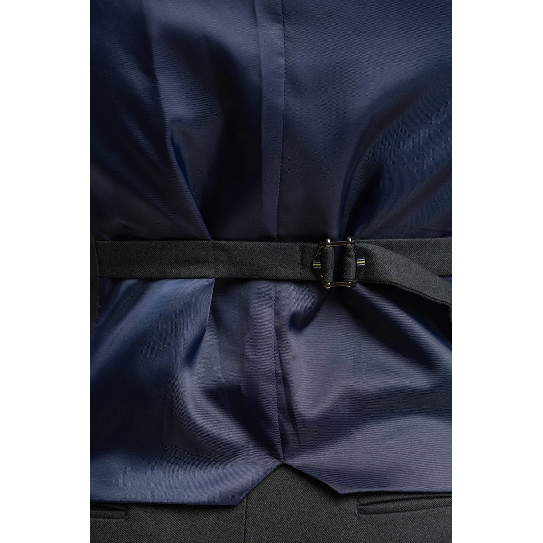 Furious - moški temno olivno rjav formalni telovnik