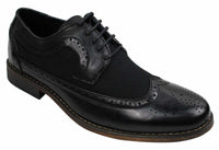 Moški usnjeni brogues čevlji italijanskega oblikovalca elegantno-ležerni rjavi črni mornarsko modri retro