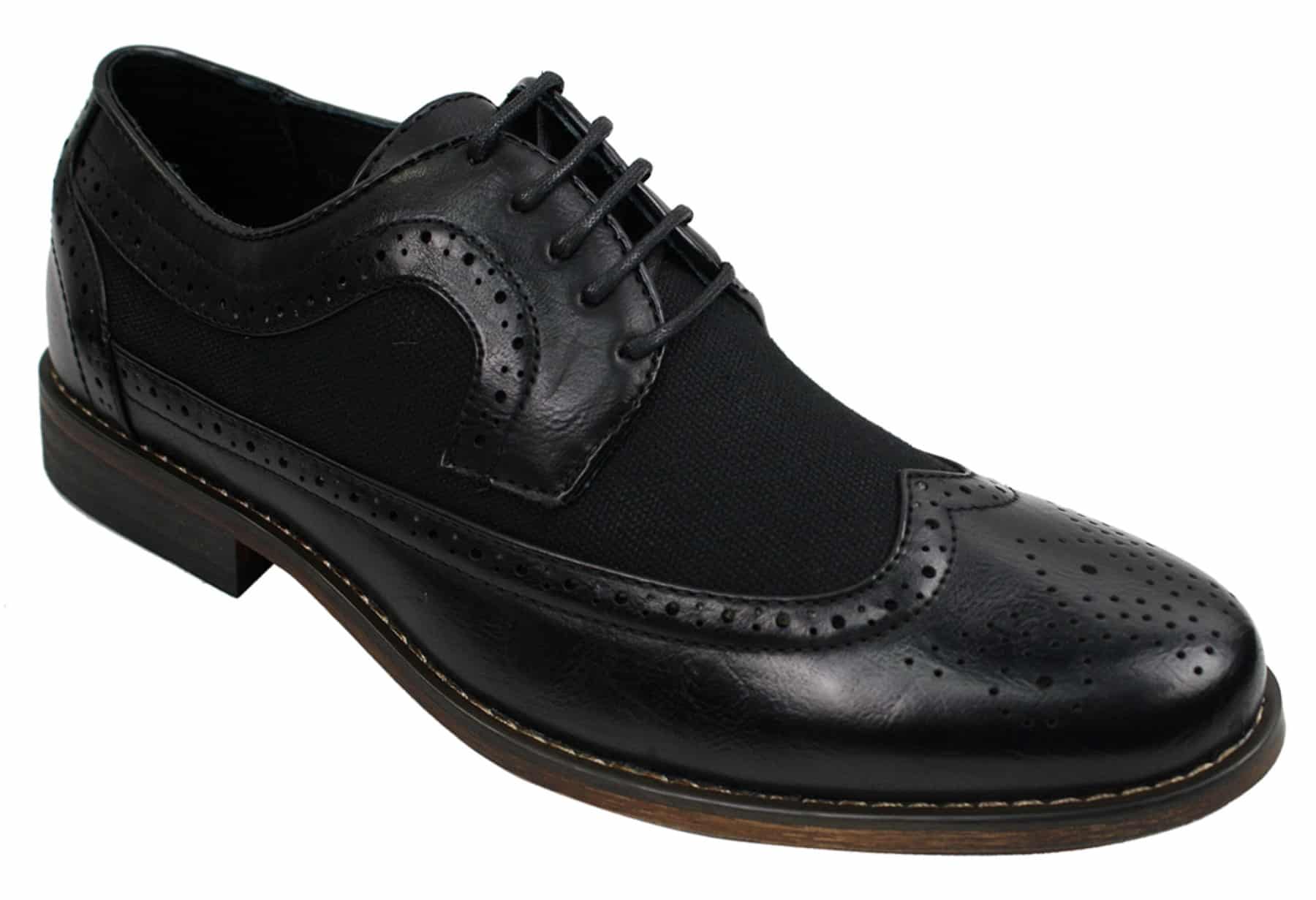 Moški usnjeni brogues čevlji italijanskega oblikovalca elegantno-ležerni rjavi črni mornarsko modri retro