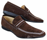 Galax GH052 - Moški rjavi usnjeni čevlji brez rokavov, elegantni in casual, velikost 5, 6, 7, 8, 9, 10, 11
