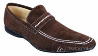 Galax GH052 - Moški rjavi usnjeni čevlji brez rokavov, elegantni in casual, velikost 5, 6, 7, 8, 9, 10, 11
