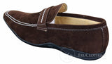 Galax GH052 - Moški rjavi usnjeni čevlji brez rokavov, elegantni in casual, velikost 5, 6, 7, 8, 9, 10, 11