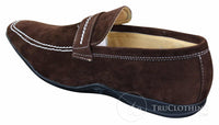 Galax GH052 - Moški rjavi usnjeni čevlji brez rokavov, elegantni in casual, velikost 5, 6, 7, 8, 9, 10, 11