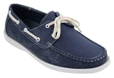 Moški retro jeans čevlji v vintage slogu z vezalkami, temno modri, oprani