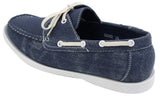 Moški retro jeans čevlji v vintage slogu z vezalkami, temno modri, oprani