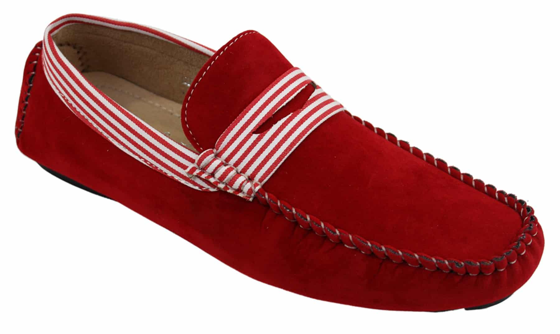 Moški semiš čevlji za na palubo, črtasti, brez natikačev, poletni, elegantni, priložnostni, italijanski