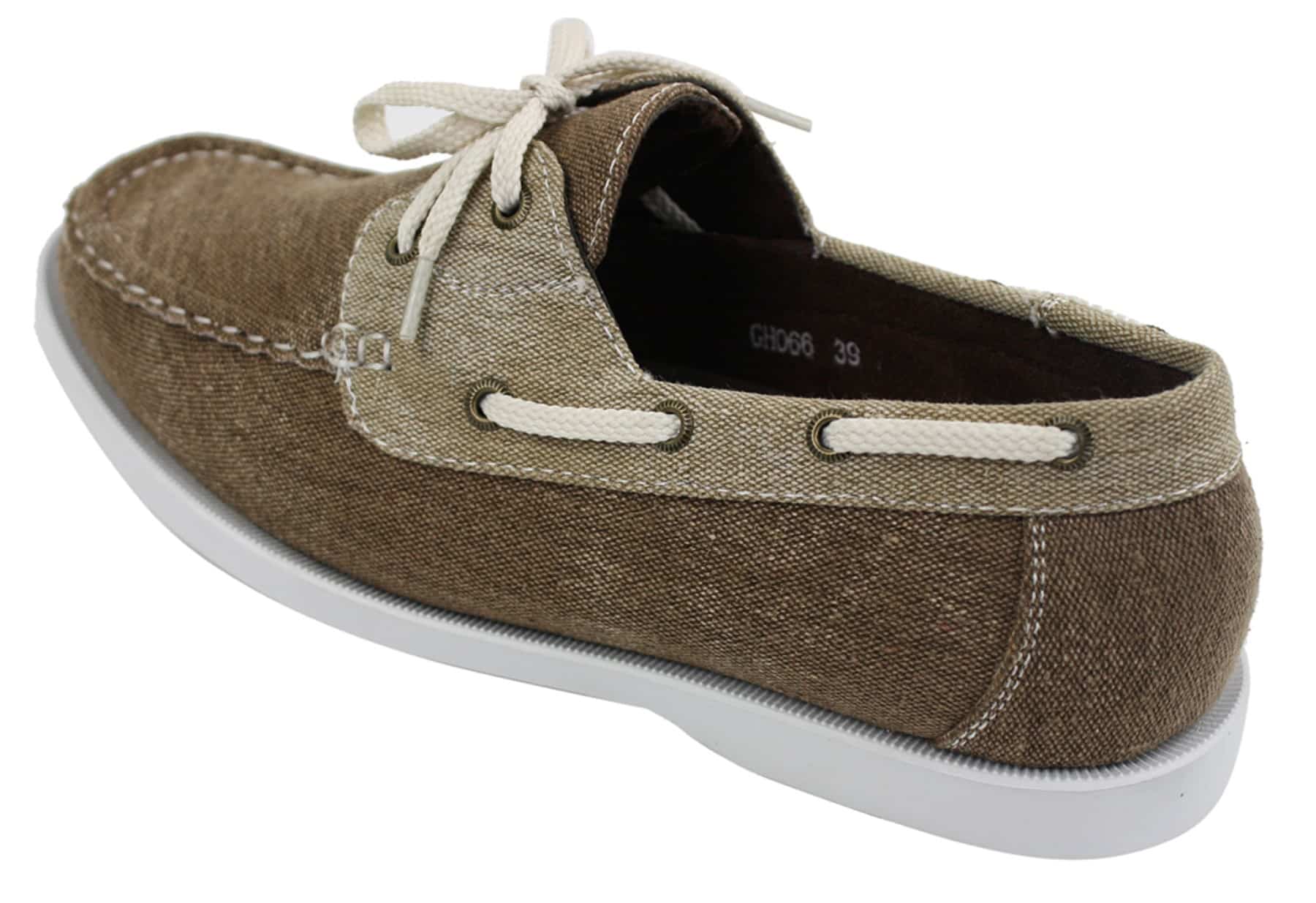Moški kavbojski platneni retro mokasini z vezalkami, oprani, temno modri, bež